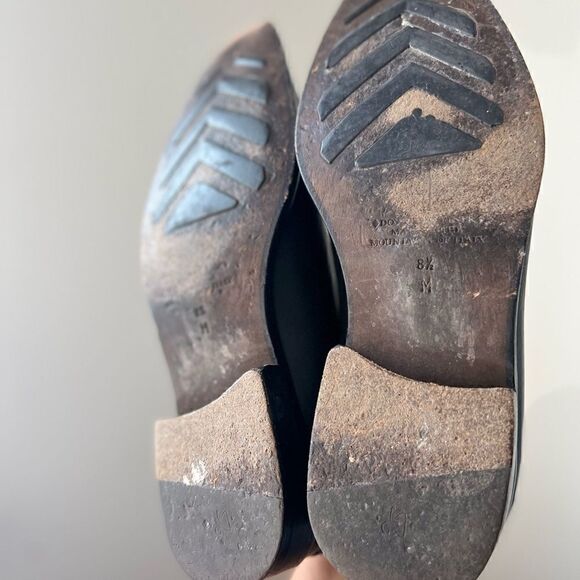 DONALD PLINER MEN’S BLACK LEATHER SHOES SIZE 8.5 - Picture 8 of 9